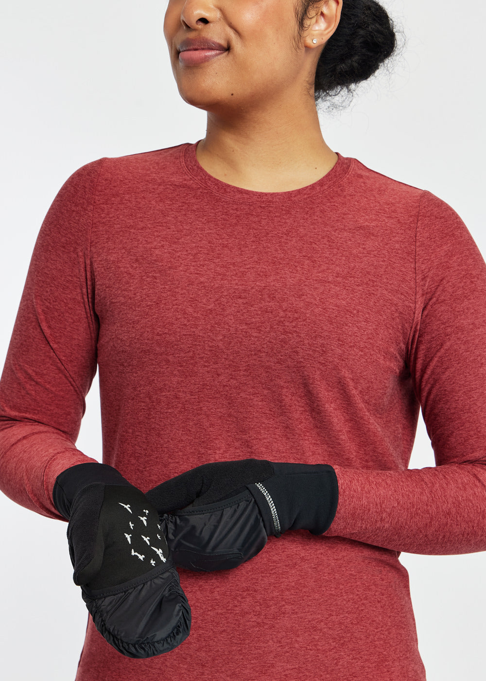 Bad Weather Running Gloves, inside detail