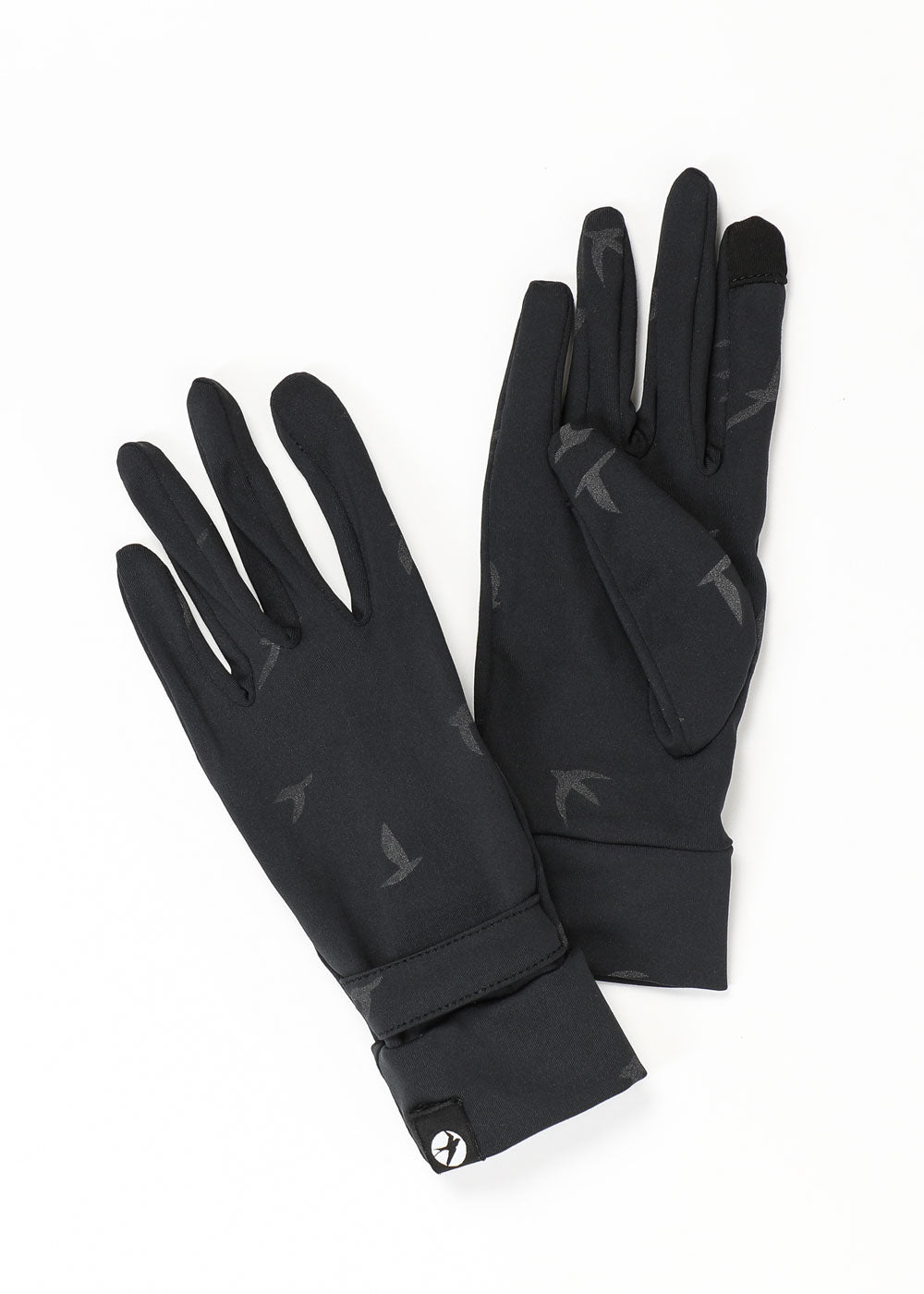 Firecracker Reflective Running Gloves in Black